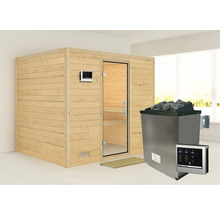 Sauna met kachel en bediening