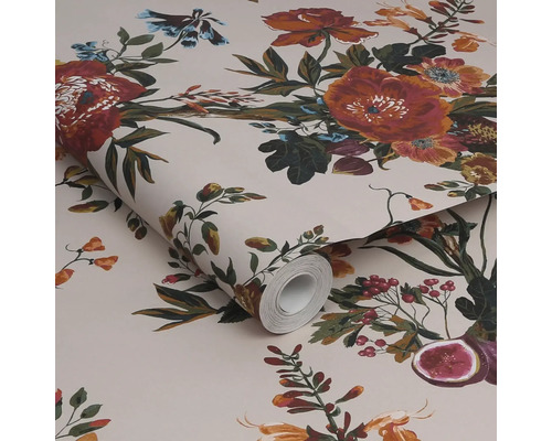Rol bloemig behang