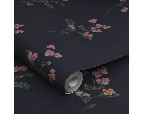 Behangrol met bloemmotief