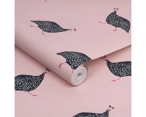 Behangrol met gevogeltepatroon
