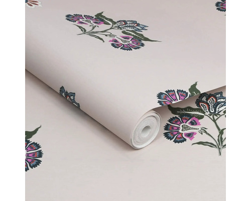 Behangrol met bloemmotief