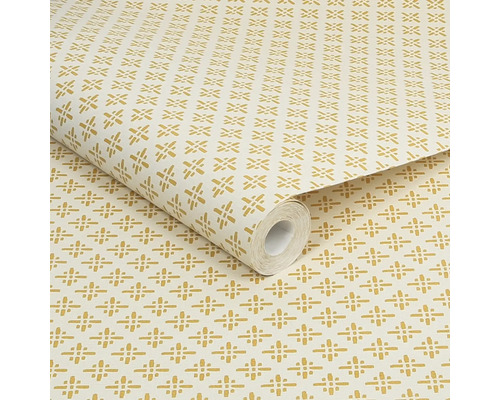 Rol behang met kruisjesmotief