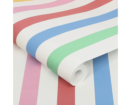 Rol behang met streepjesmotief