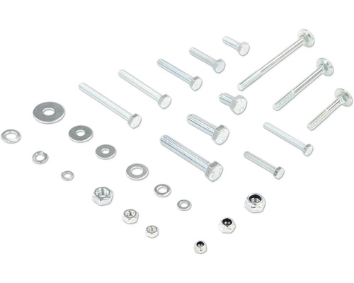 Assortiment schroeven, moeren en ringen