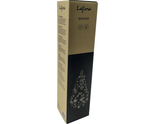 Verpakking van een kunstmatige kerstboom, model Montana, circa 90 centimeter hoog