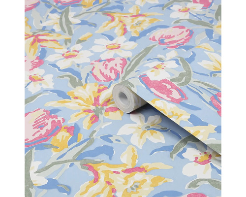 Behangrol met bloemmotief