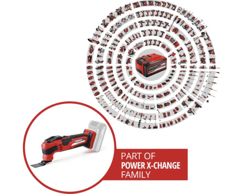 Einhell Power X-Change familie met oscillerende multitool