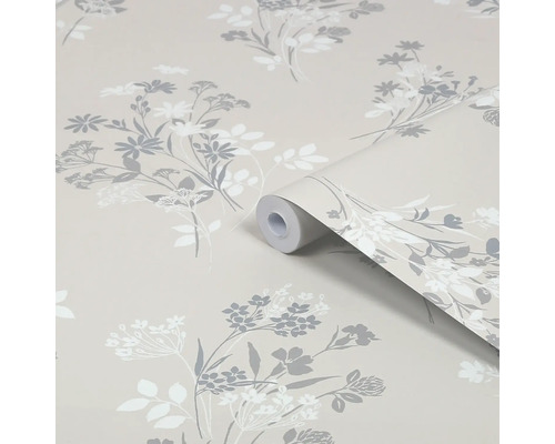 Behangrol met bloemmotief