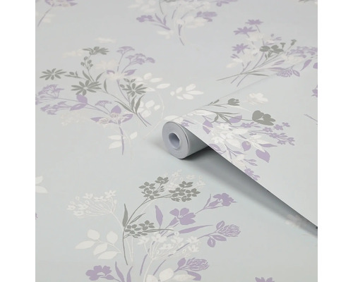 Behangrol met bloemmotief