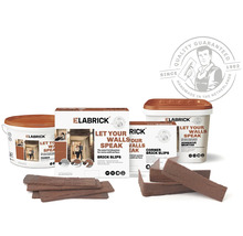 Elabrick startersset met steenstrips, hoeksteenstrips, primer en lijmmortel