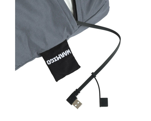 Warmigo logo met USB-kabel
