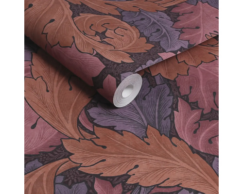 Rol decoratief behang met bladerpatroon