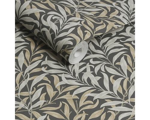 Behangrol met bladerenmotief