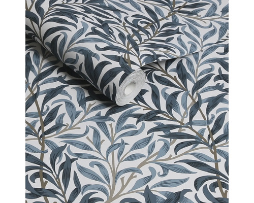 Behangrol met bladerpatroon