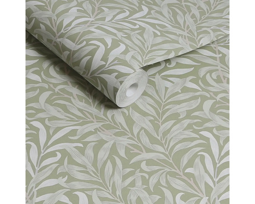 Behangrol met bladmotief