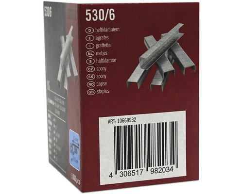 Verpakking nietjes 530/6