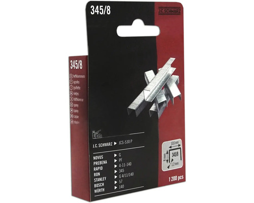 J.C. Schwarz nietjes 345/8, verpakking