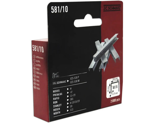 J.C. Schwarz nietjes type 581/10, verpakking met 2000 stuks