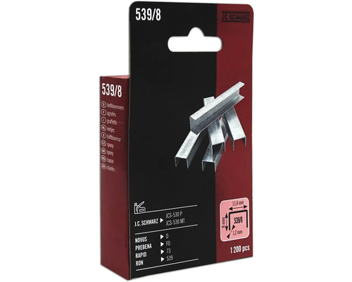 J C Schwarz nietjes 539/8, 1200 stuks