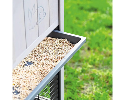 Voederbak voor kleine dieren met diervoeder
