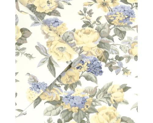 Behang met bloemmotief