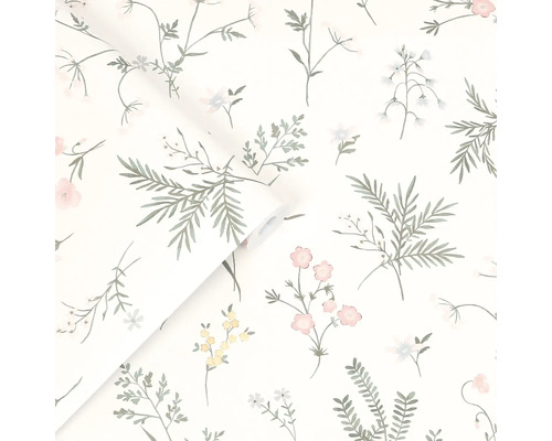 Behangrol met bloemmotief