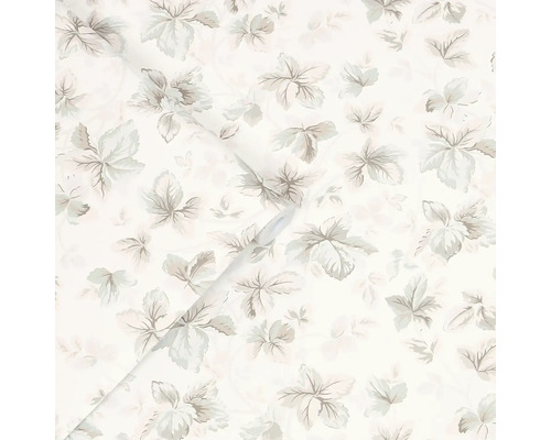 Behang met bladmotief