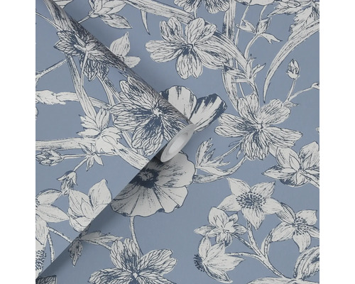 Bloemenbehang met bloemmotief