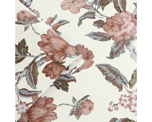 Rol behang met bloemmotief