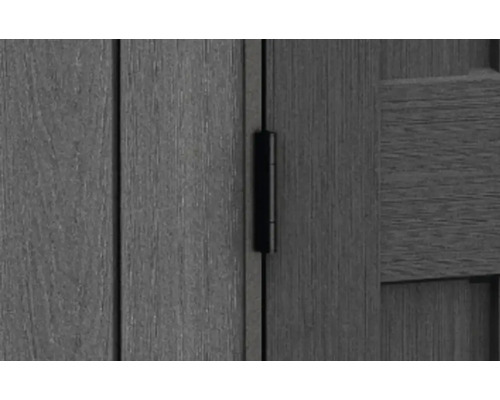 Detailopname van een deur met scharnier