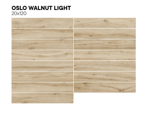 Lichtbruine vloertegels met houtlook in het formaat 20x120