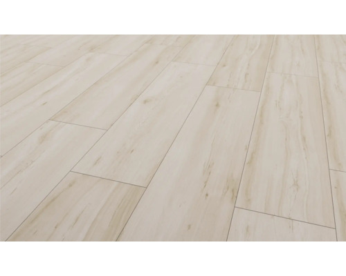 Close-up van een laminaatvloer met houtlook