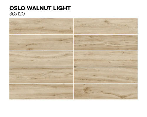 Meerdere lichte wandtegels met houtlook, formaat 30x120