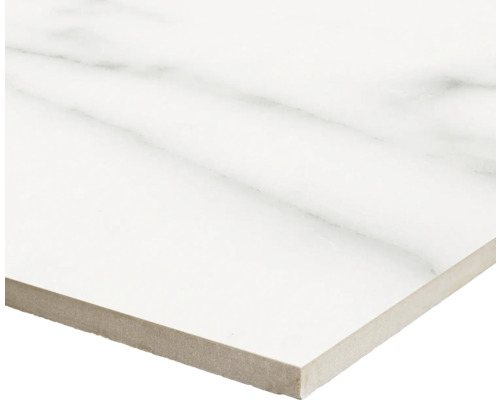 Witte vloertegel met marmerlook