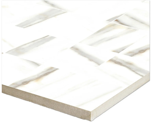 Keramische tegel met visgraatpatroon