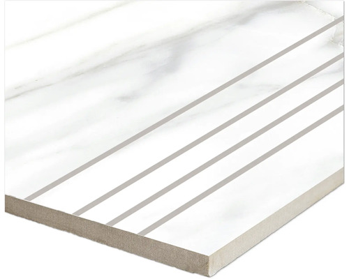 Tegelvoorbeeld met lineair decor op een glad oppervlak