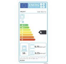 Energielabel voor Exquisit EHE 156-2.1U met energie-efficiëntieklasse A en een volume van 59 liter