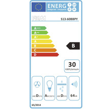 Energielabel PKM S13-60BBPY met energie-efficiëntieklasse B