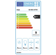 PKM energielabel S8-90A+IXTW met energie-efficiëntieklasse A++