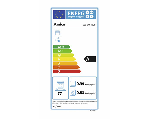 Amica energielabel EBX 944 200 S