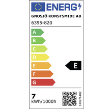 Energielabel van de lamp