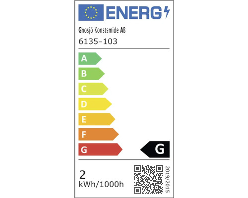 Energielabel Gnosjö Konstsmide AB