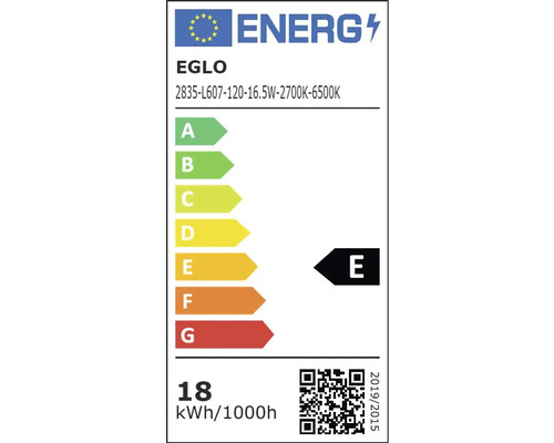 EGLO energielabel met energie-efficiëntieklasse E