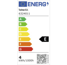 Energielabel met energie-efficiëntieklasse E