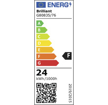 Energielabel van het merk Brilliant met energie-efficiëntieklasse F
