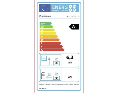 Energielabel voor Nordenger Folldal 30 met energie-efficiëntieklasse A