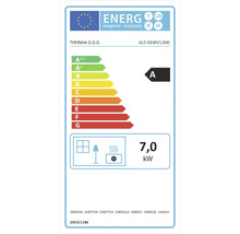 Energielabel met energie-efficiëntieklasse A en een stroomverbruik van 7,0 kilowatt