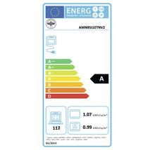 Europees energielabel voor La Germania oven AMN95I1ETNV2, energie-efficiëntieklasse A, inhoud 117 liter.