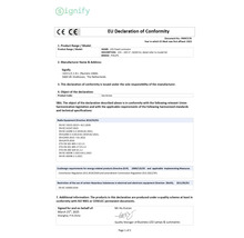 Signify Logo en Europese Unie conformiteitsverklaring voor Philips LED-armaturen met CE-markering.