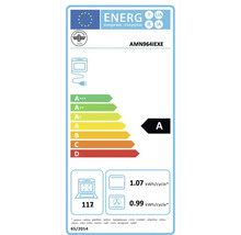 Energielabel voor de oven La Germania AMN964IEXE, energie-efficiëntieklasse A, volume 117 liter.